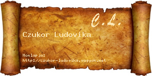 Czukor Ludovika névjegykártya
